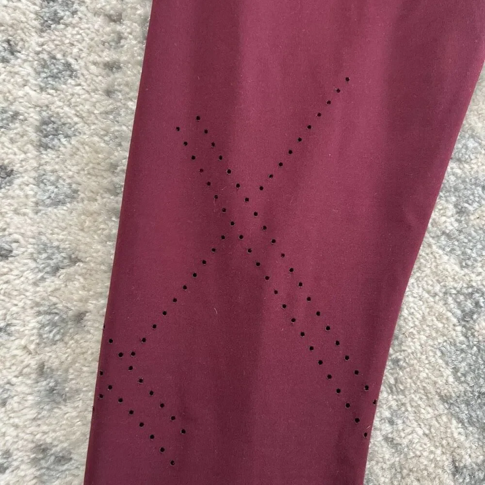 JoyLab Maroon Leggings with Cutouts
